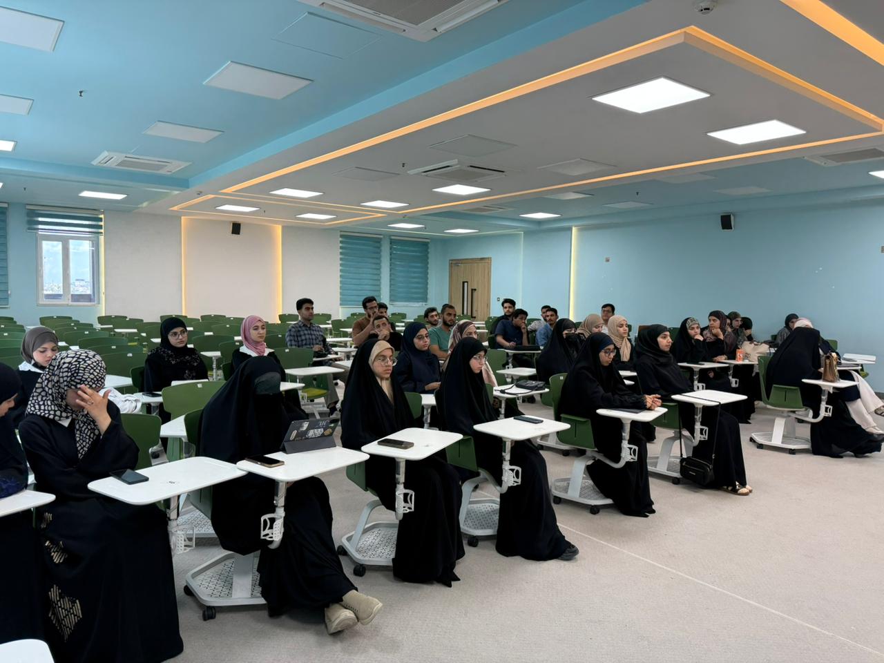 The dean's meeting with the students