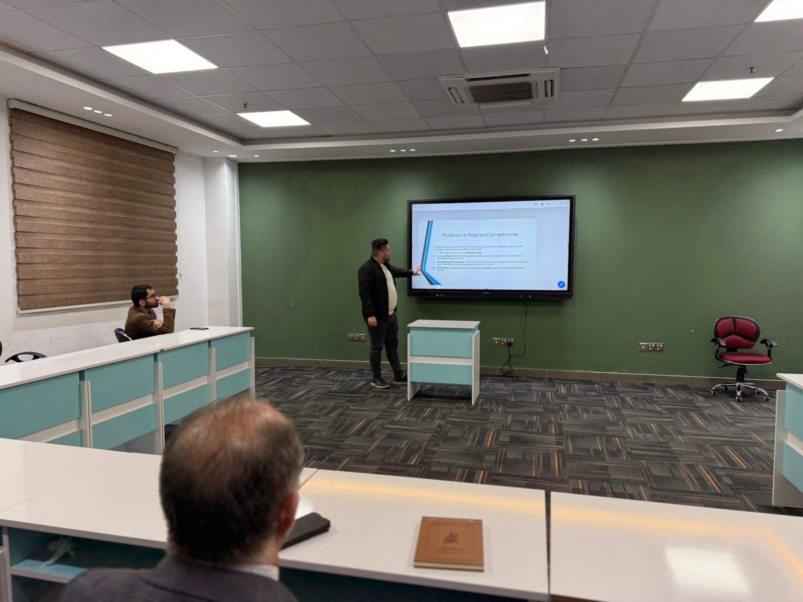 Developmental meeting at the college