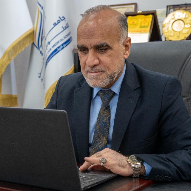 Active participation of the Dean of the College of Nursing and Midwifery at Al-Sibtain University in the meeting of the Nursing Curriculum Committee at the national level in Iraq Karbala –